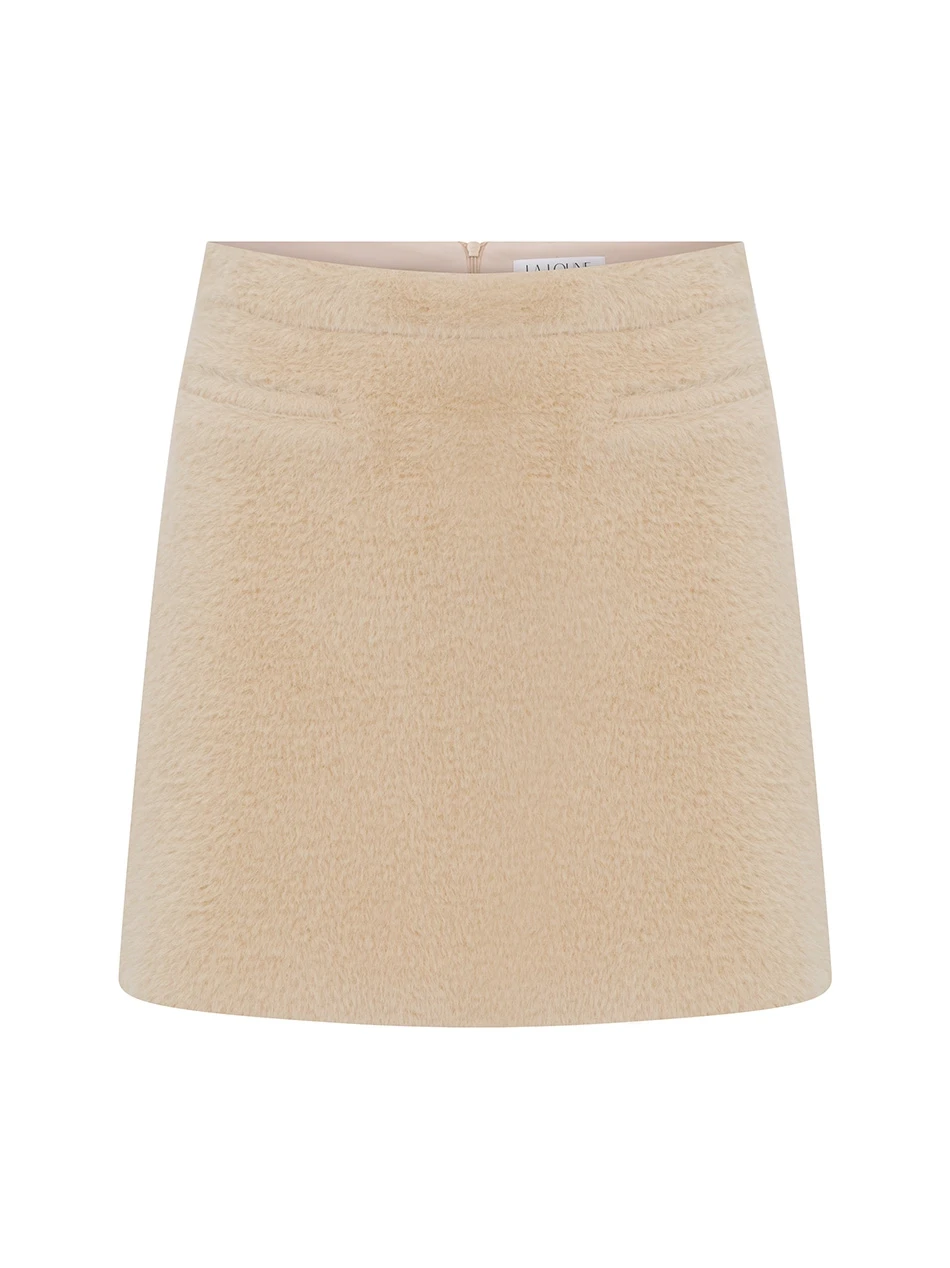 NOVA BEIGE MINI SKIRT