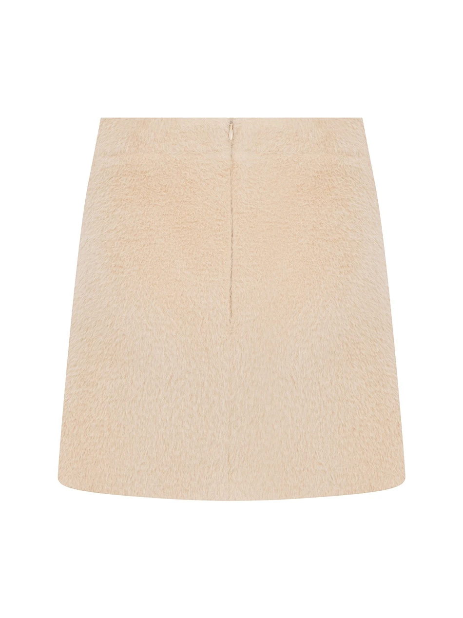 NOVA BEIGE MINI SKIRT