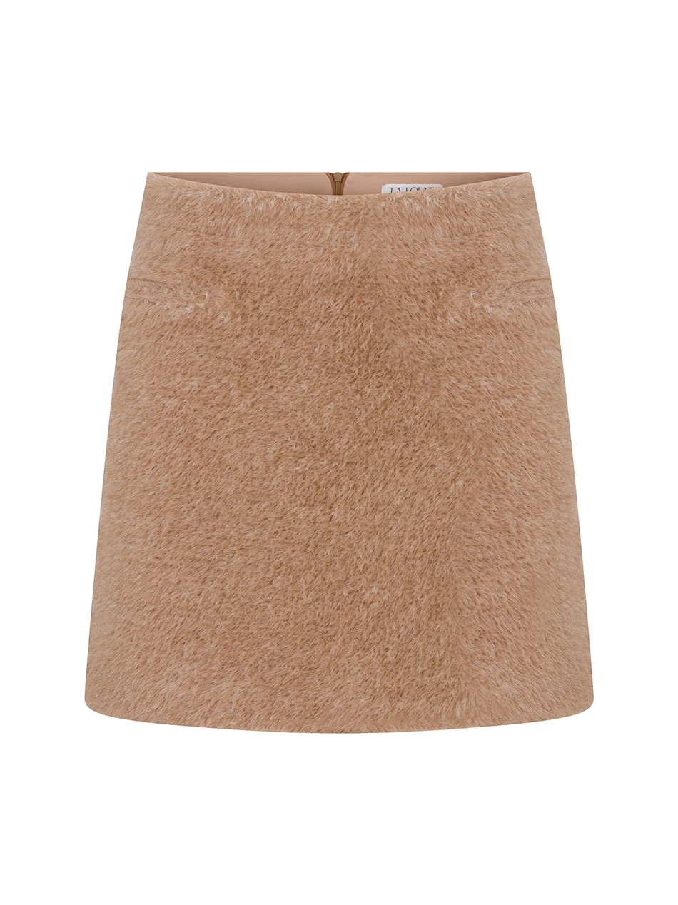 NOVA CAMEL MINI SKIRT