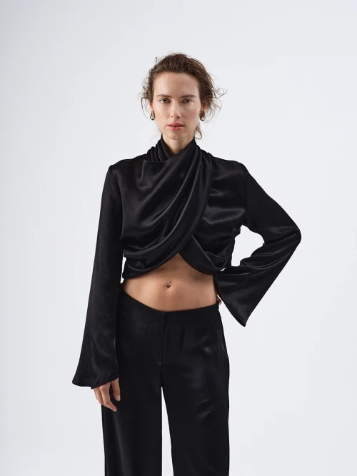 EVA SİYAH SATEN TOP