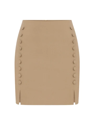 MILAN CAMEL MINI SKIRT